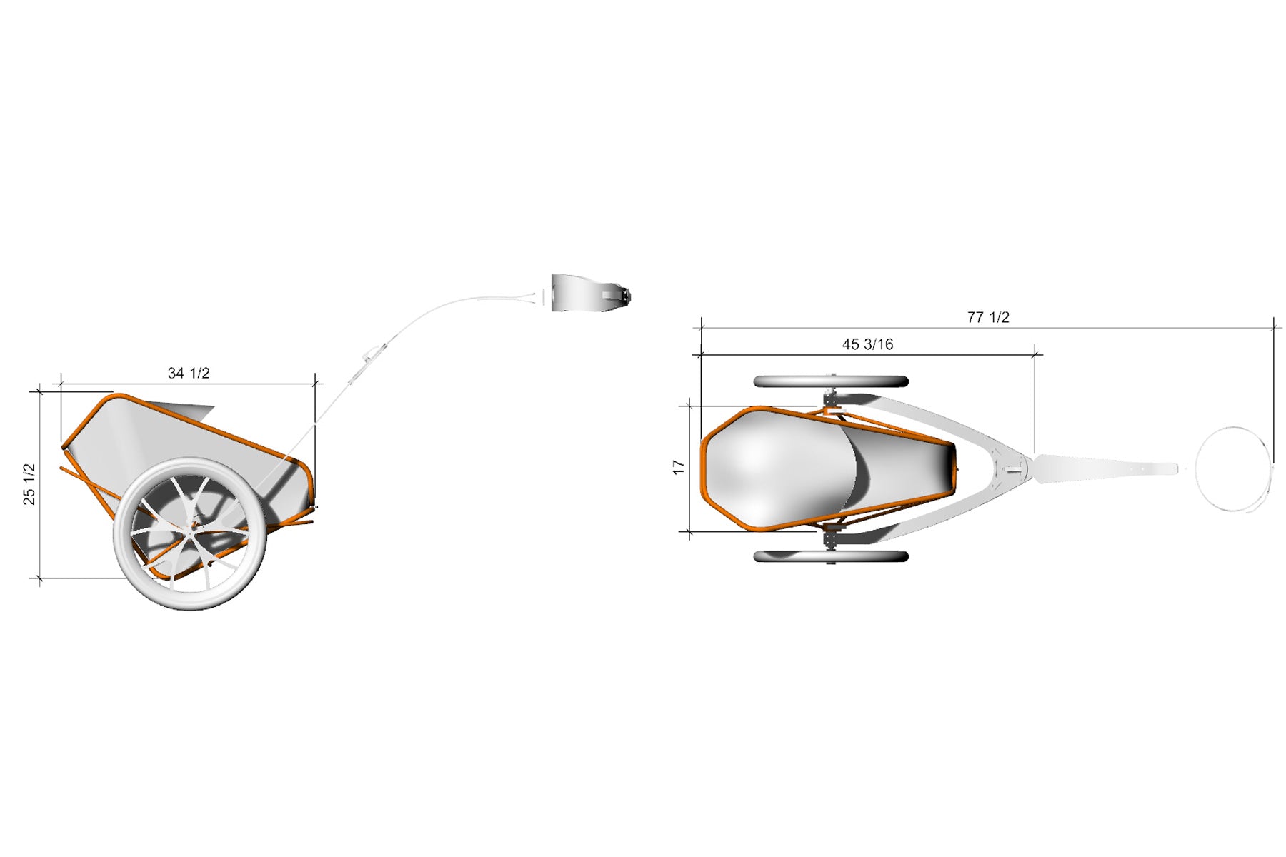 KidRunner Travel dimensions